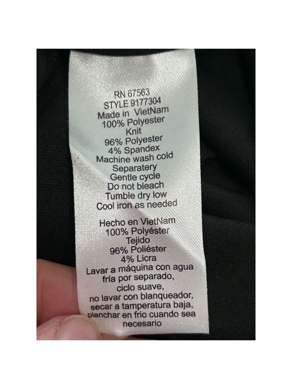 SL Fashions New York Dress Size 10 Black Floral - Picture 7 of 13